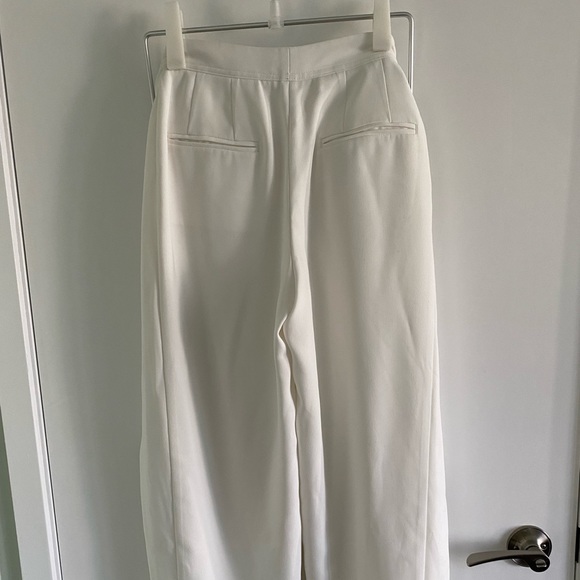 Club Monaco White Wide Leg Pants Size 00 - Picture 4 of 14